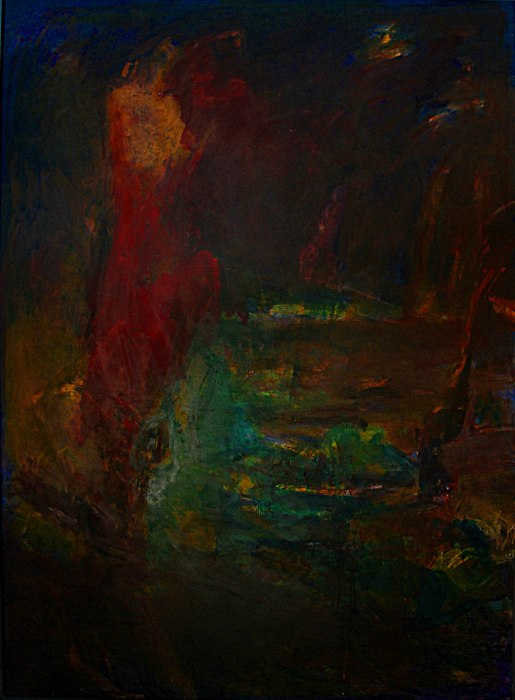 Andreas Homberg, Abendstimmung, 1991/2013, Mischtechnik/Hf, 170x120cm