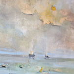 Andreas Homberg, Die Segler, 2021, Öl/Lw, 70x60cm